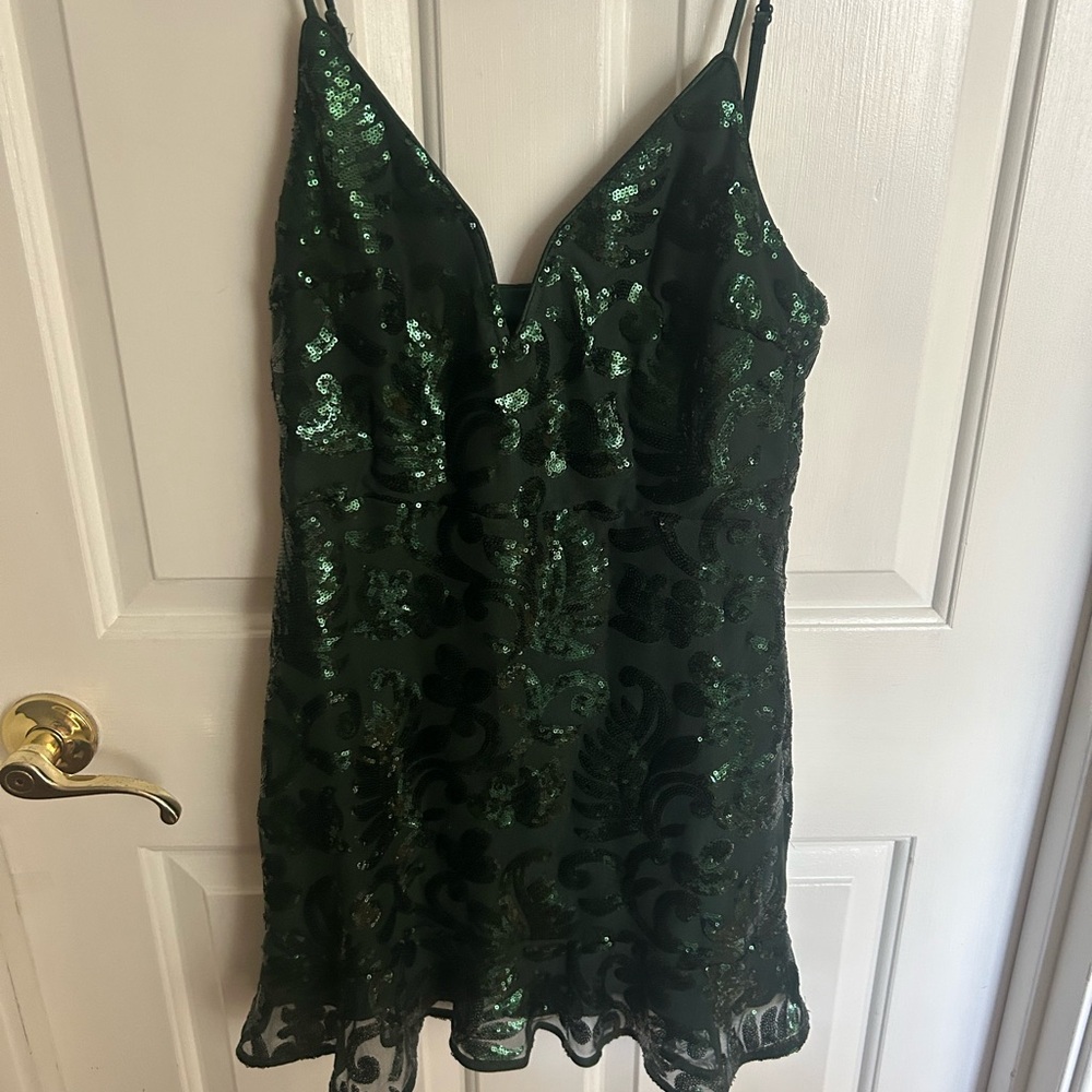 Green Sequin Dress